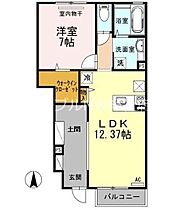 岡山県倉敷市大内（賃貸アパート1LDK・1階・54.14㎡） その2