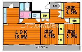 岡山県倉敷市下庄（賃貸マンション3LDK・2階・87.00㎡） その2