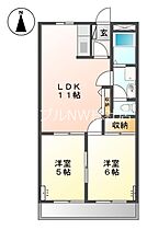 岡山県倉敷市西富井（賃貸アパート2LDK・1階・46.00㎡） その2