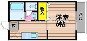 岡山県倉敷市中島（賃貸アパート1K・1階・23.77㎡） その2