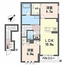 岡山県総社市真壁（賃貸アパート2LDK・2階・60.46㎡） その2