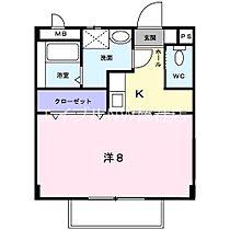 岡山県倉敷市鳥羽（賃貸アパート1K・2階・26.32㎡） その2