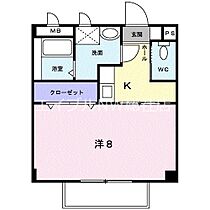 岡山県倉敷市鳥羽（賃貸アパート1K・2階・26.32㎡） その2