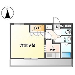 水島臨海鉄道 福井駅 徒歩5分の賃貸アパート 1階1Kの間取り
