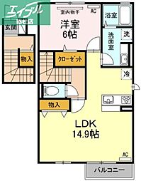 JR吉備線 東総社駅 徒歩3分 2階/-
