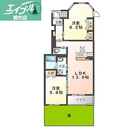 JR山陽本線 西阿知駅 3.3km 1階/-