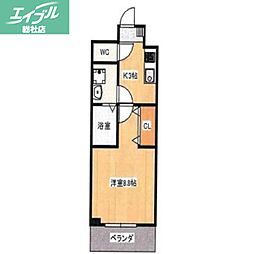 Bellacasafelice 1Kの間取図画像