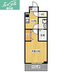 Bellacasafelice 1Kの間取図画像