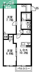 EliseIII 2LDKの間取図画像