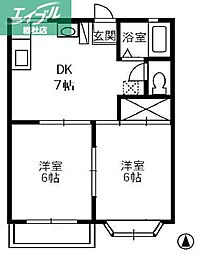 JR山陽本線 倉敷駅 徒歩26分 2階/-