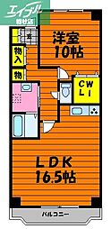 プラザドゥオデッサ 1LDKの間取図画像