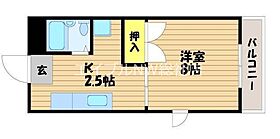 岡山県総社市清音上中島（賃貸マンション1K・3階・24.01㎡） その2