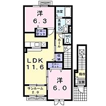 フィーデルブリーゼII  ｜ 兵庫県豊岡市出石町町分（賃貸アパート2LDK・2階・61.07㎡） その2