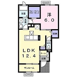 ジット 1LDKの間取図画像