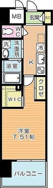 ウイングス西小倉 1103｜福岡県北九州市小倉北区鋳物師町(賃貸マンション1K・11階・29.39㎡)の写真 その2