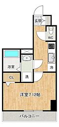 Aliss歯科大前（アリス歯科大前） 10階1Kの間取り