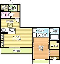 エクラージュ 102 ｜ 福岡県北九州市小倉北区神岳２丁目4-16（賃貸アパート1LDK・1階・46.58㎡） その2