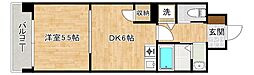 リード大手町 1DKの間取図画像
