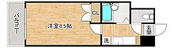 エフズ・フラッツ古船場 1Kの間取図画像