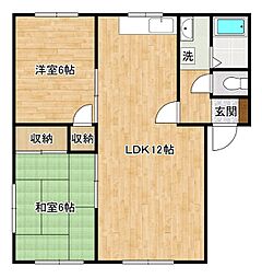 フレグランスT3 2LDKの間取図画像
