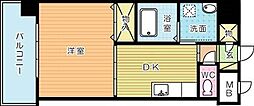 渡邊ビル2 1DKの間取図画像
