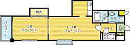 KSK嵐山コアビル 1LDKの間取図画像