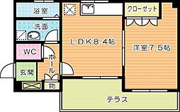 プロニティC 1LDKの間取図画像