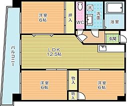 ハーベスト守恒 3LDKの間取図画像