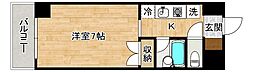 エヴァグレース小倉1 1Kの間取図画像