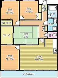 フリーリー守恒 4LDKの間取図画像