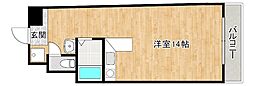 サンシティ日明 ワンルームの間取図画像