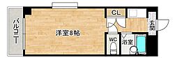 リバーサイドビル ワンルームの間取図画像