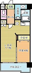 メゾン・ド・ソレイユ 1LDKの間取図画像