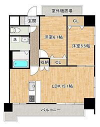 間取図画像 2LDK