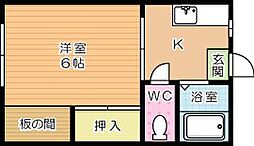 間取図画像 1K