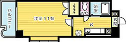 ウインズ竪町 1Kの間取図画像