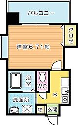 協和大手町ビル 1Kの間取図画像
