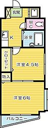 ロイヤルM 2Kの間取図画像