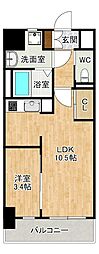 G-Apartment開 1LDKの間取図画像