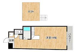 サンシティ日明 ワンルームの間取図画像
