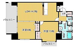 FeLt127 2LDKの間取図画像