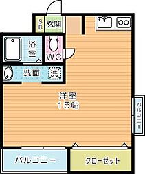 エルザ馬借47 ワンルームの間取図画像