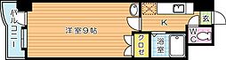 アルゴヴィラージュ八幡駅前 1Kの間取図画像