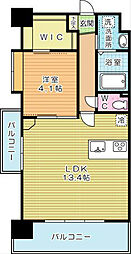 アルティザ小倉 1LDKの間取図画像