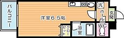 ベルガ中津口 ワンルームの間取図画像