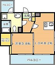 ベーシックビルディング八幡  ｜ 福岡県北九州市八幡東区中央２丁目（賃貸マンション1LDK・12階・34.32㎡） その2