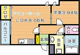 Selene熊西  ｜ 福岡県北九州市八幡西区熊西１丁目（賃貸アパート1LDK・1階・30.64㎡） その2