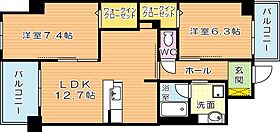 グランビュー黒崎南  ｜ 福岡県北九州市八幡西区幸神１丁目（賃貸マンション2LDK・3階・62.35㎡） その2