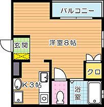 ファブフラット  ｜ 福岡県北九州市八幡東区帆柱２丁目（賃貸アパート1R・1階・23.10㎡） その2