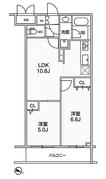 ＬＩＭＥ　ＲＥＳＩＤＥＮＣＥ　ＨＩＫＩＦＵＮＥ 524｜東京都墨田区東向島1丁目(賃貸マンション2LDK・5階・48.02㎡)の写真 その2